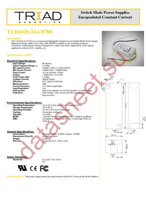 TLD1020-24-C0700 datasheet  